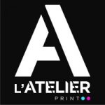 Logo du partenaire commercial professionnel Madanille, "L'atelier Print".